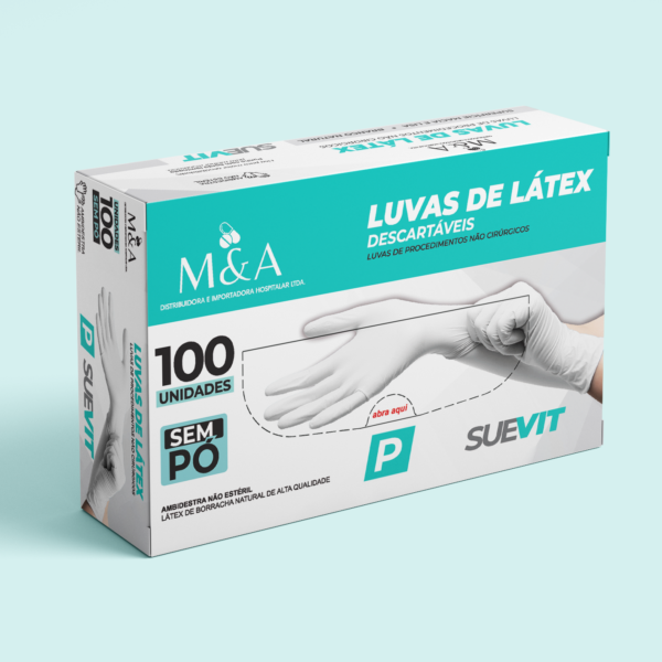 Luvas de Látex Sem Pó SUEVIT - P